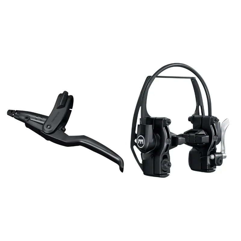Frein à patin hydraulique sur jante Magura HS 11 noir 3 doigts montage Easy Mount durite 2000 mm (kit)