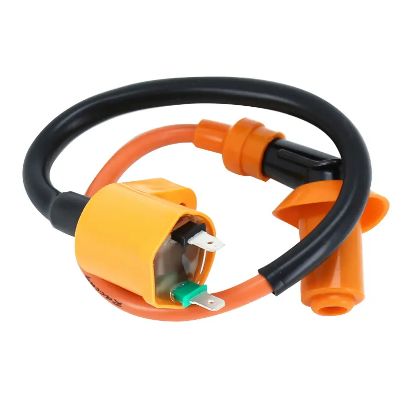Bobine allumage scoot adaptable scoot 50 chinois 4T GY6,139QMB - sym 50 orbit 4T - baotian 50 BT49QT 4T - kymco 50 agility euro 3 4T - peugeot 50 v-clic 4T, 50 tweet 4T racing (2 broches) -P2R