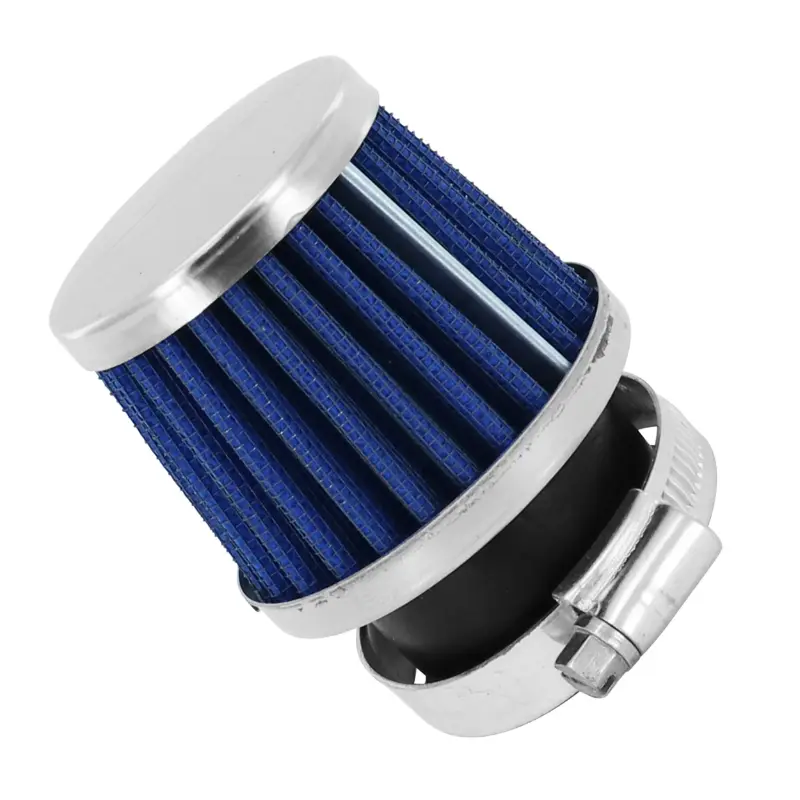 Replay KN Small FD Luftfilter chrom-blau Rechtsgewinde Durchmesser 35-28