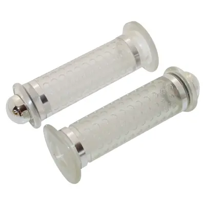 Revêtement de poignée Replay Scooter 50 boîte dôme transparent chrome (paire)