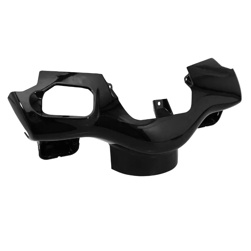 Carénage couvre-guidon adaptable Peugeot 50 TKR Trekker 2007+ noir brillant P2R