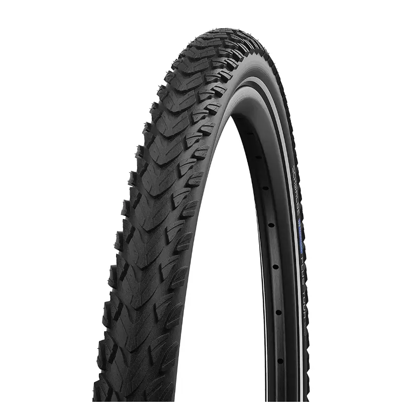 Schwalbe Marathon Plus Tour ব্ল্যাক TR (47-622) 5MM রিইনফোর্সমেন্ট রিফ্লেক্স ফ্ল্যাঙ্ক E50 VAE হোমোলোগেটেড 700 x 47 ক্রস VTC টায়ার