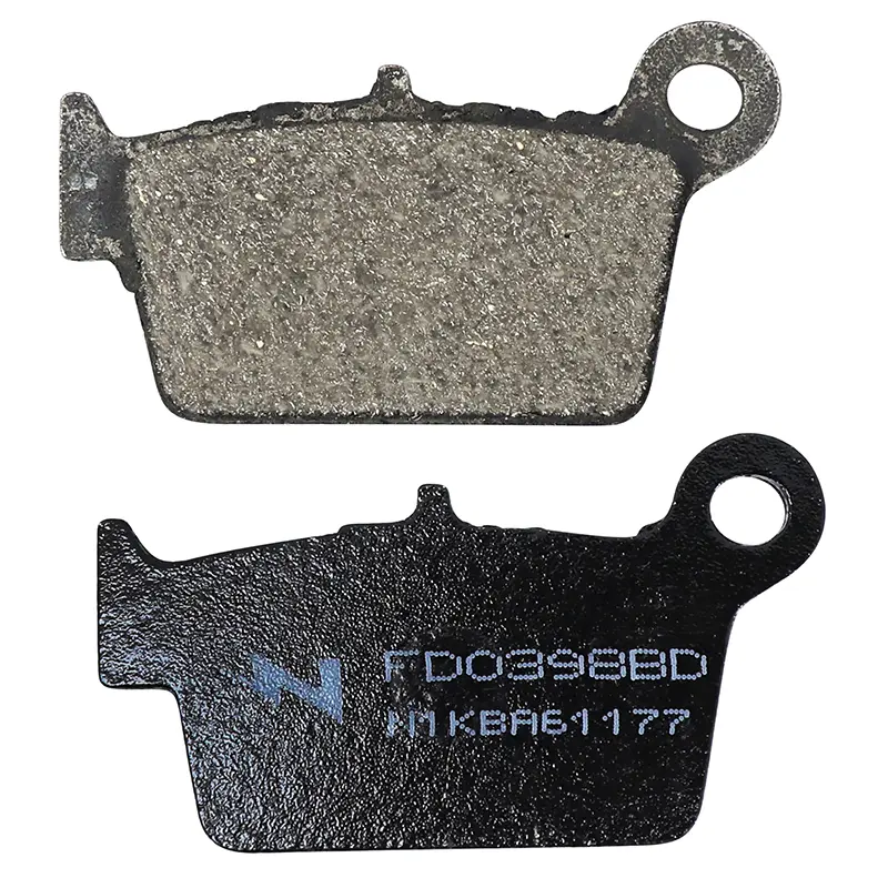 Plaquette de frein Newfren pour beta 50 RR 2005+ ar, 125 urban 2008+ ar, 50 motard alu AM6 ar (l 66MM - h 37MM - p 7.6MM) (FD0398BD) (dirt organique)