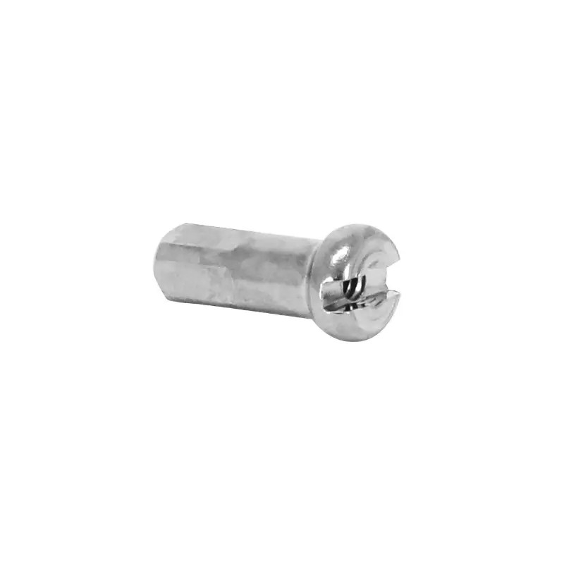 Sapim 14 mm সিলভার অ্যালুমিনিয়াম স্পোক নিপ স্পোক 2.3 mm-এর জন্য