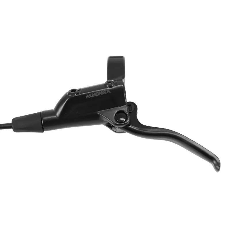 Alhonga 검정 P2R VTT 유압 디스크 브레이크 캘리퍼 프론트 + 리어 키트 디스크 미포함 - 프론트 호스 800 mm 및 리어 호스 1500 mm — 2번째 뷰