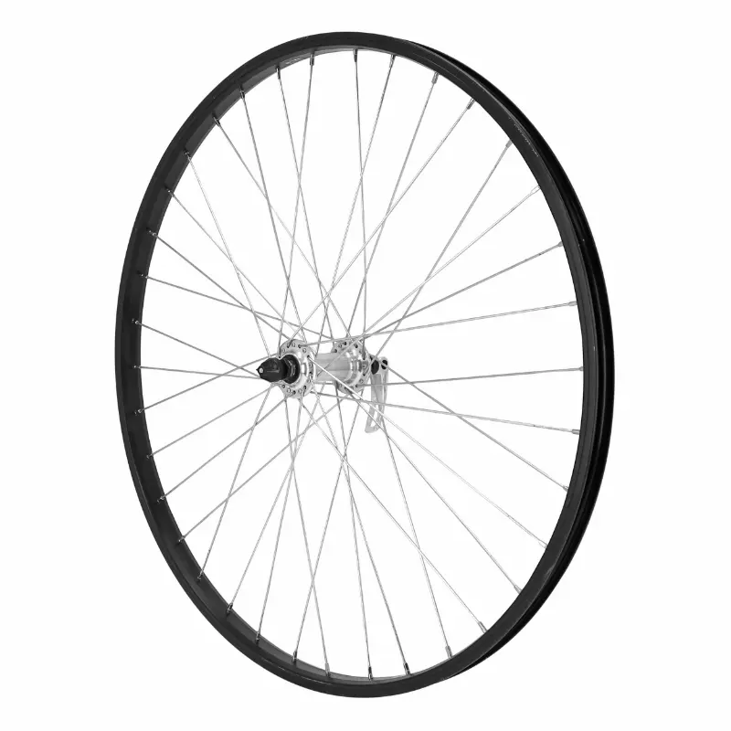 Roue VTT Velox 26" M110 avant noir moyeu argent alu jante 21C
