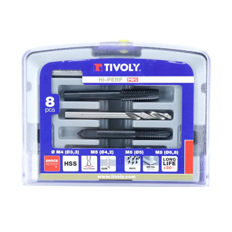 Coffret taraud et foret HSS Tivoly DIN
