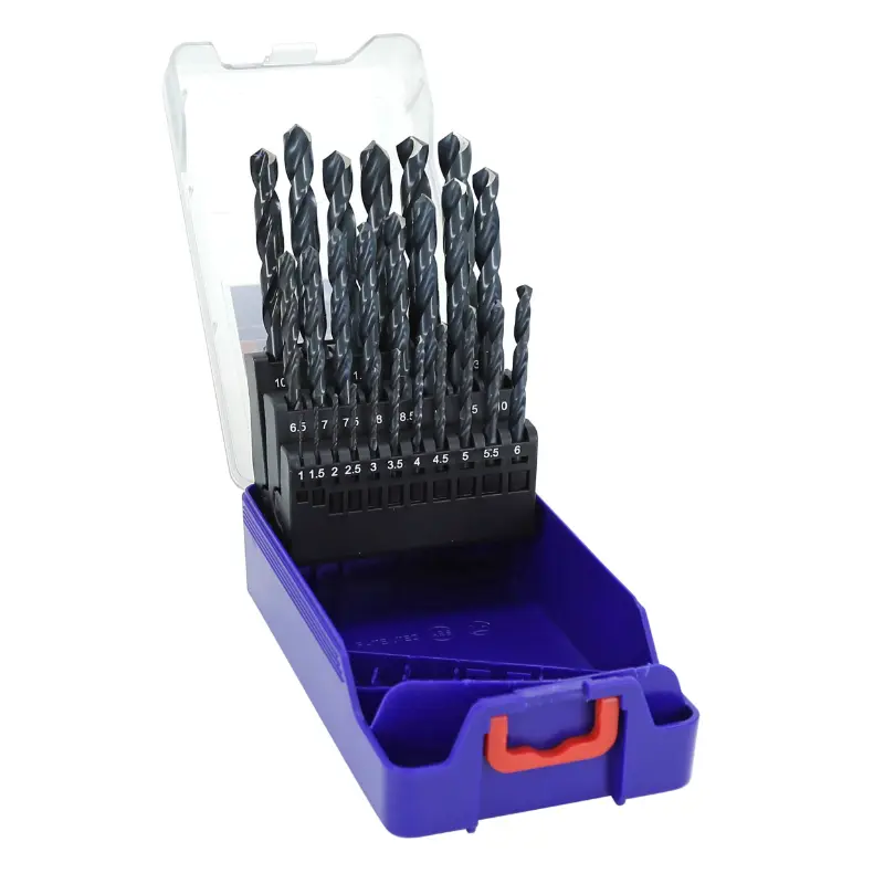 Foret Tivoly TSX acier rapide HSS diamètre 1 à 13 mm (par 0,5) coffret 25 pièces