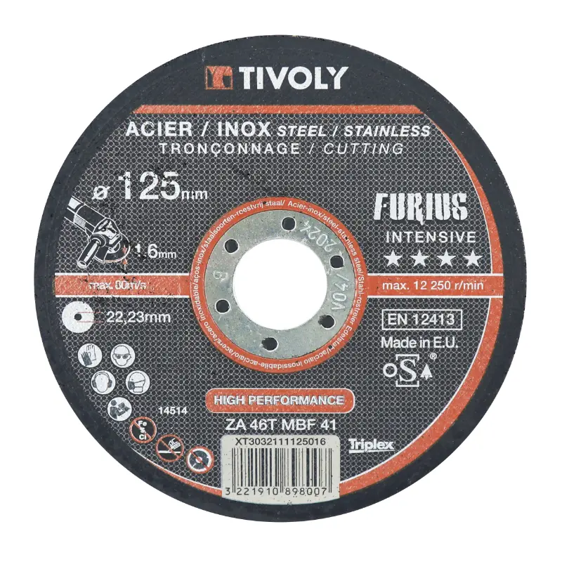 Tivoly Furious Metal カッティングディスク Ø125 mm