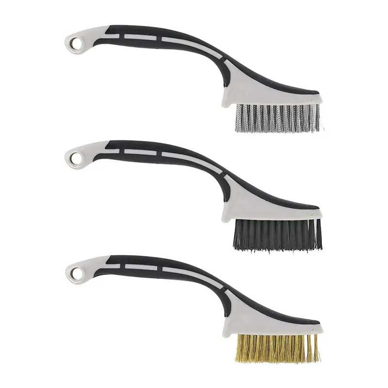 Mini brosse à main Tivoly manche plastique (blister 3 pièces)