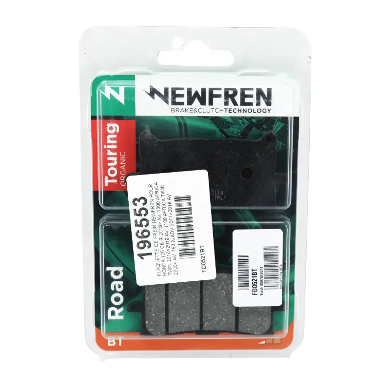 Brzdové destičky Newfren FD0521BT organické — pohled 2