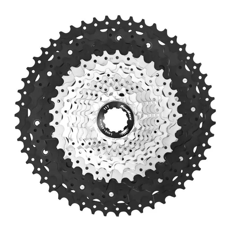 Cassette Sunrace MZ603 11-51 VTT compatible Shimano argent métallisé