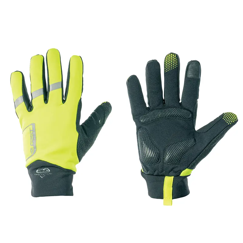 Fahrradhandschuhe Winter lang Gist Way Touch wasserdichte Membran gelb fluoreszierend XL