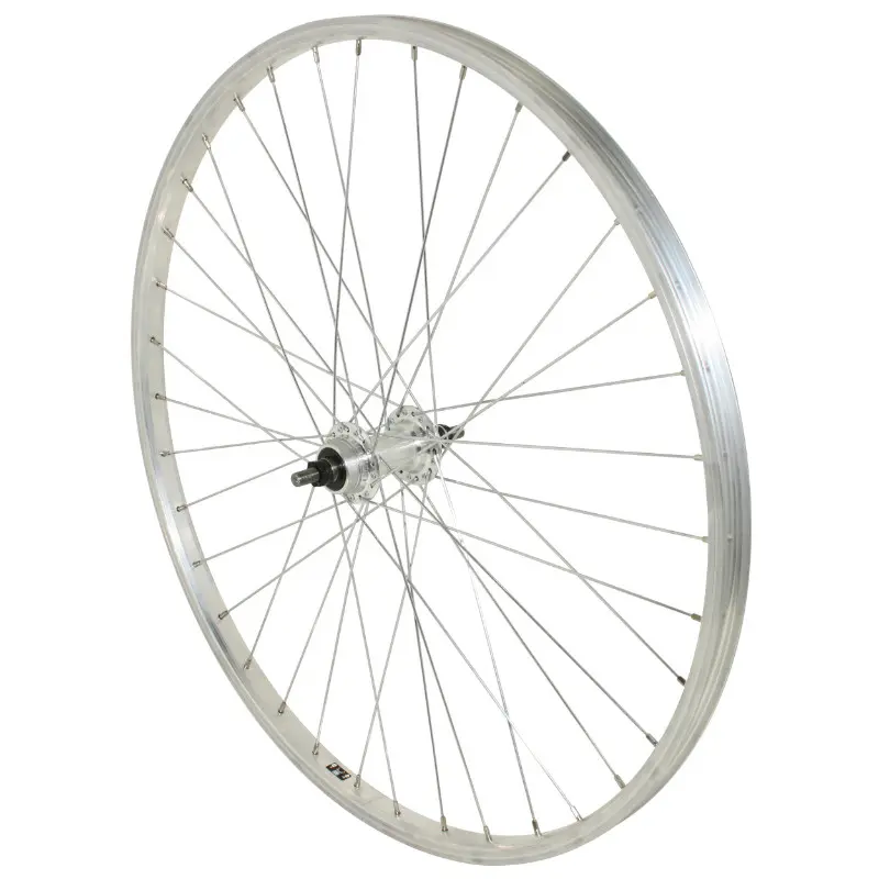 Roue VTT patin 26" alu arriere moyeu alu axe plein roue libre 1V (vendu avec ecrou 10X100) jante 21C