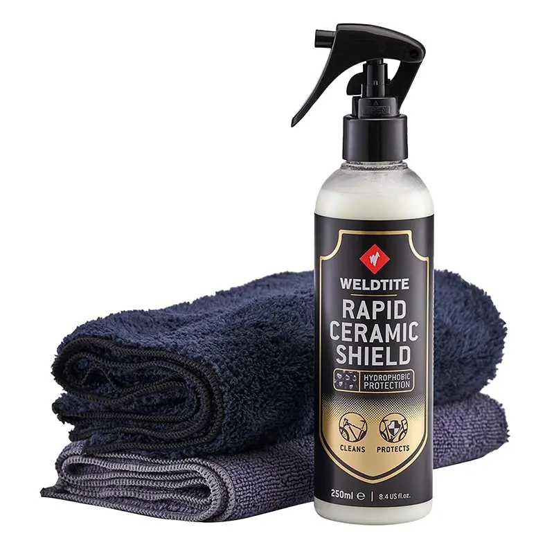 Protecteur Weldtite Rapid Ceramic Shield spray 250 ml avec 2 chiffons microfibre