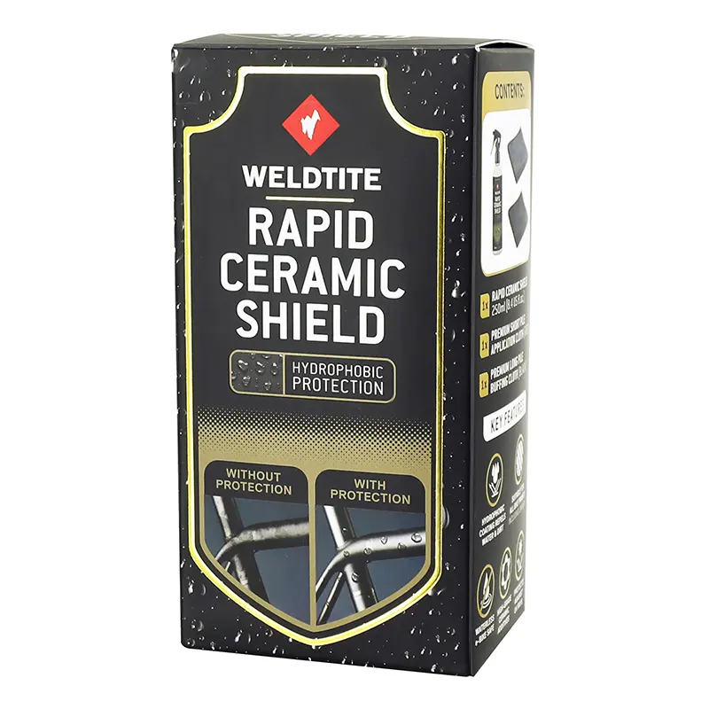 Προστατευτικό Weldtite Rapid Ceramic Shield spray 250 ml με 2 πανάκια μικροϊνών — προβολή 4