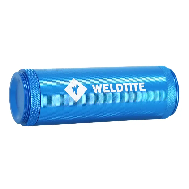 طقم إصلاح إطار لا يلزم له أنبوب داخلي للدراجة الجبلية Weldtite من الخارج (5 فتائل + مبرد + إبرة + قاطع) — المنظر 2