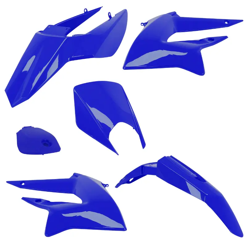 Karosserie-Verkleidung 50 A-Box anpassbar Derbi 50 Senda DRD 2011-2017 glänzend blau (Kit 6 Teile)