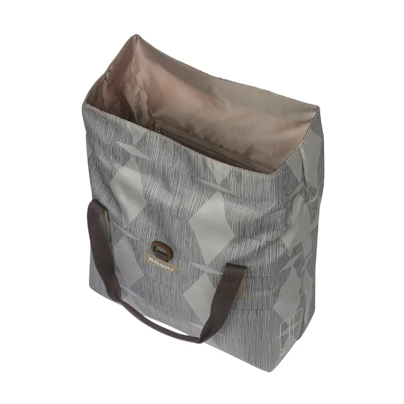 Boční zadní cyklobrašna Basil City Shopper Elegance taupe 20-26L — pohled 5
