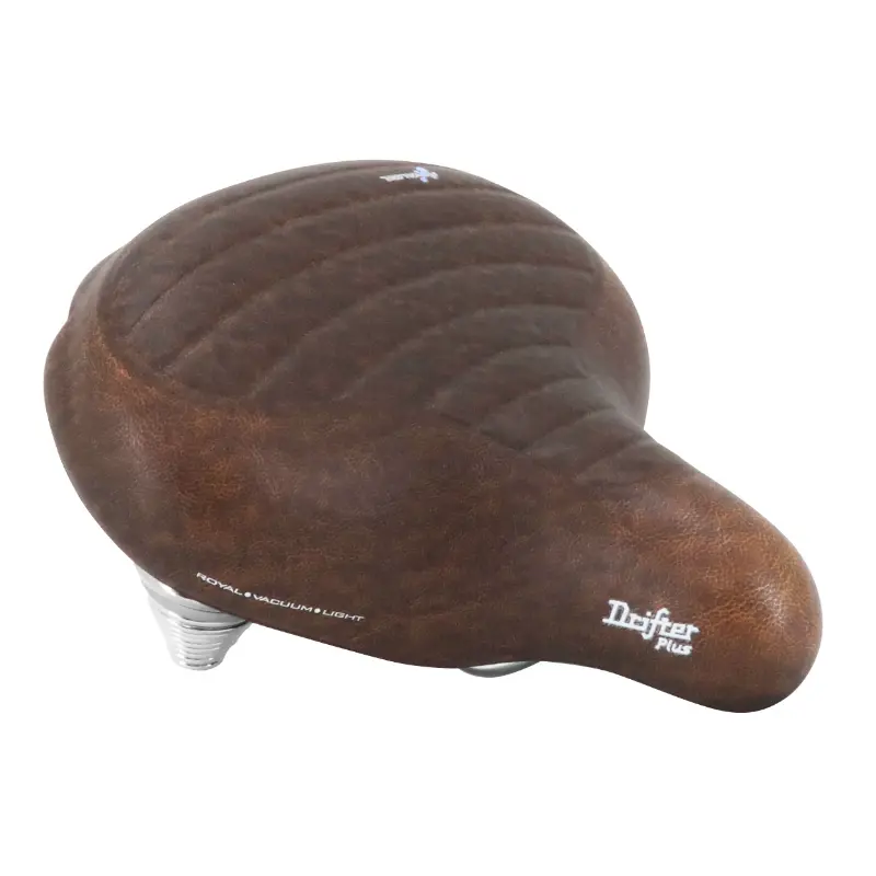 Sėdynė Royal city drifter plus ruda unisex su geliu ir dvigala spyruokle atsparus dilimui 270X245MM 1260G