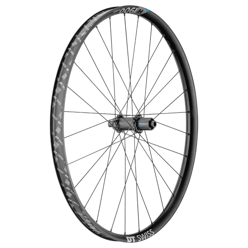 MTB Laufrad Scheibenbremse 29" Dt Swiss H1900 Boost Tubeless Ready E-Bike Centerlock Hinterrad Schwarz Shimano 12-11-10V Steckachse 12-148 - Felge 30C - trägt bis 150KG - Enduro kompatibel