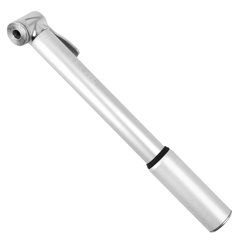 Pompe mini route Zefal road mini alu argent 8BARS L230MM VP-VS 117G pour pneu section 25 à 32MM avec clips fixation