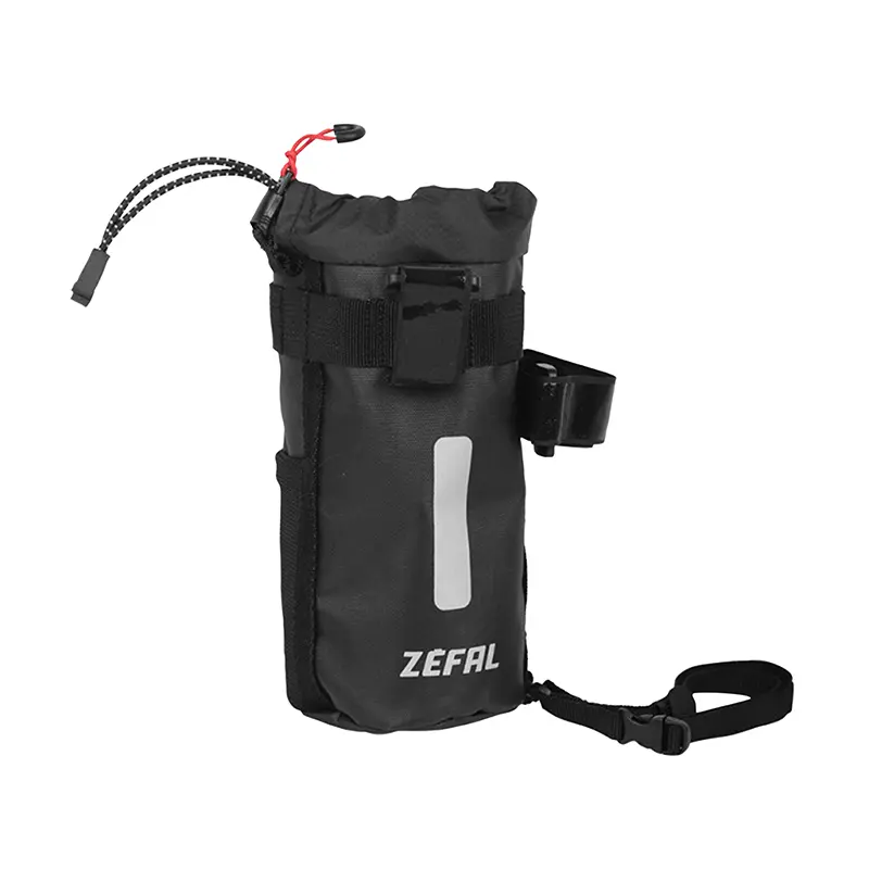 Τσάντα τιμονιού ποδηλάτου Zefal z adventure pouch bag μαύρη στερέωση velcros (ΜΚ180MM x Β90MM - 1.1 λίτρο) - με ανακλαστήρες