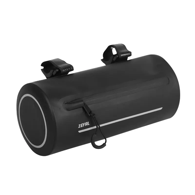 자팔 Z 어드벤처 F2 핸들바 자전거 가방 블랙 벨크로 고정 (250X 직경 120MM - 2.5L) - 지퍼 및 가방 열용접 방수 그레이벨 - MTB - 로드
