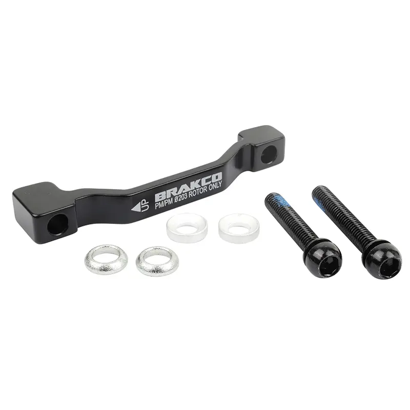 Adaptateur rehausse frein à disque VTT post-mount avant-arrière BRAKCO étrier 180 mm pour disque 203 mm