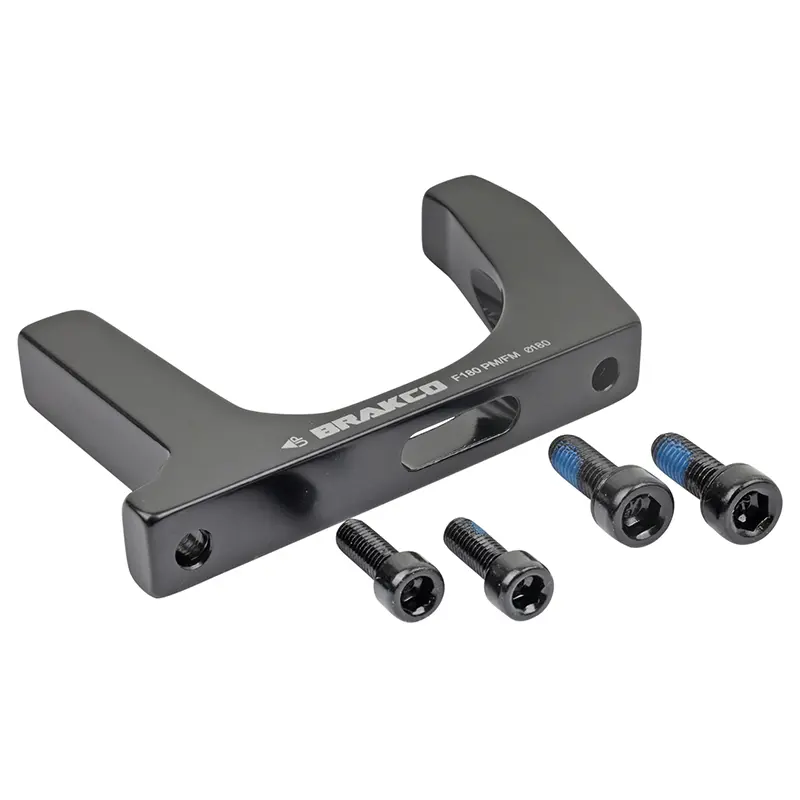 محول فرملة قرصية أمامي للدراجات الطريق Brakco 180 ملم هيكل فرامل post-mount على شوكة flatmount