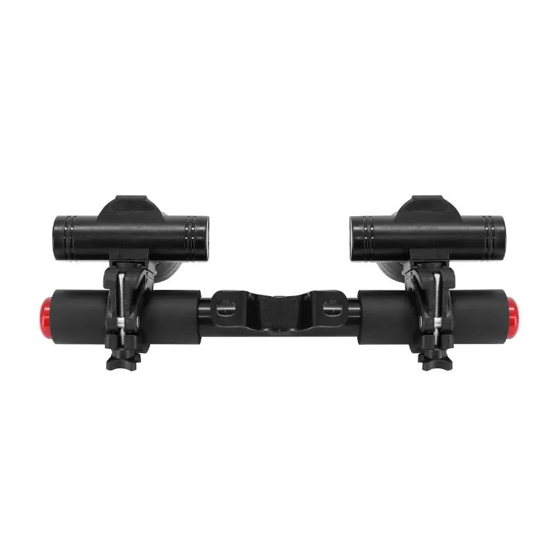 Frontbeleuchtung LED für Xiaomi E-Scooter aufladbar USB verstellbar (x2) mit Halterung — Ansicht 3