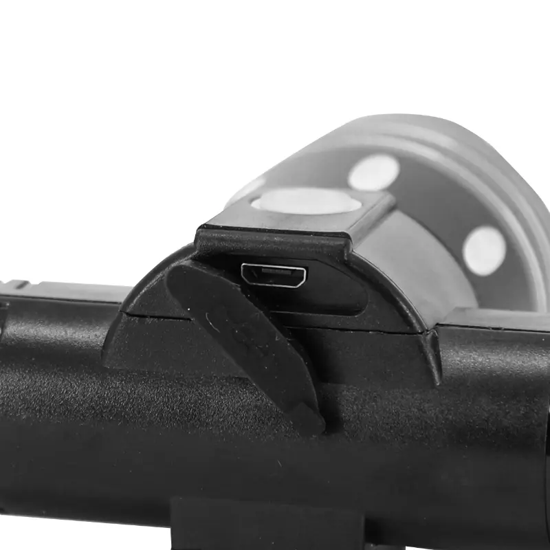 Frontbeleuchtung LED für Xiaomi E-Scooter aufladbar USB verstellbar (x2) mit Halterung — Ansicht 4