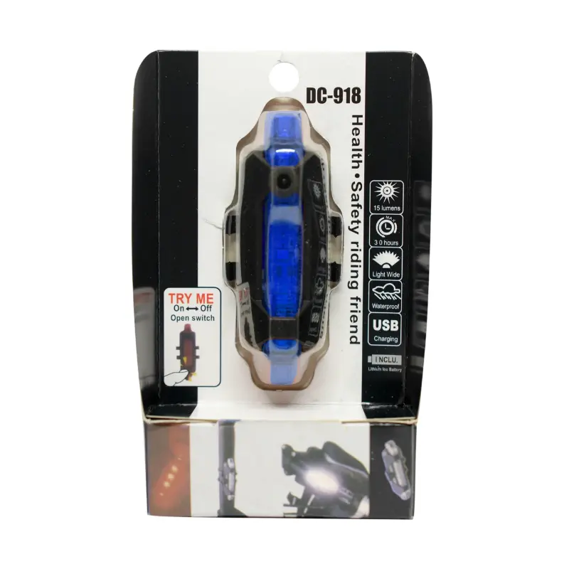 USB 충전식 리어 액슬 조명 샤오미 M365 프로 - 블루 — 4번째 뷰