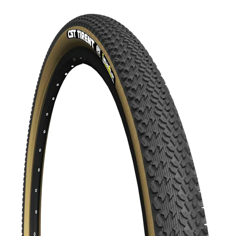 Gravel-Reifen 700 x 42 CST Tient Protection Tubeless Ready schwarz-beige TS Dual Compound