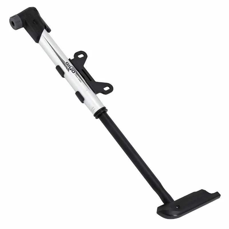 Pompe mini route-VTT Giyo corps alu argent VP-VS poignée en T 270 mm 8 bars