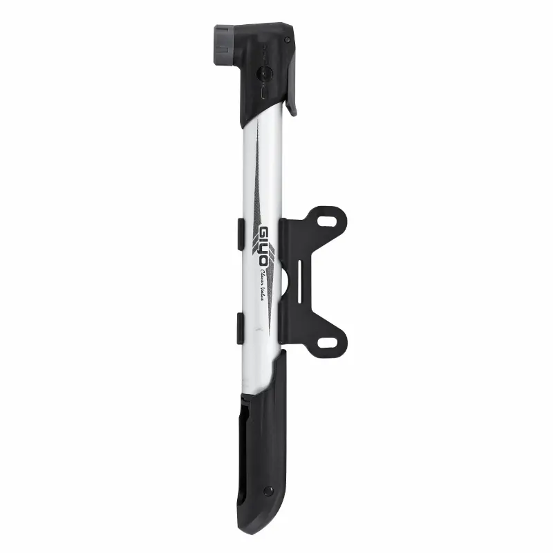 Mini-Rennrad-MTB-Pumpe Giyo Alu-Körper silber VP-VS T-Griff 270 mm 8 bar — Ansicht 2
