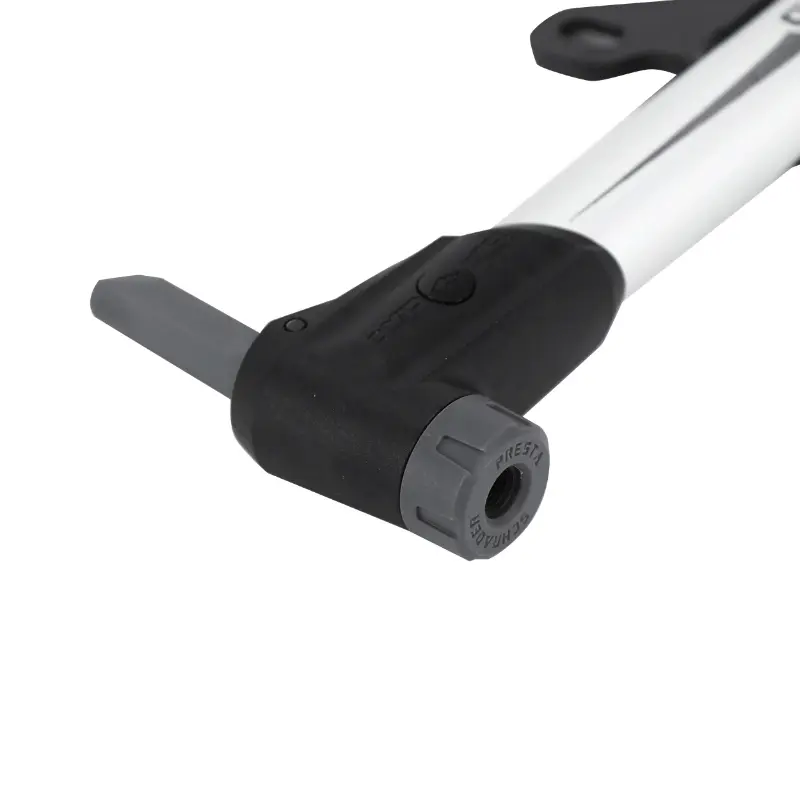 Mini-Rennrad-MTB-Pumpe Giyo Alu-Körper silber VP-VS T-Griff 270 mm 8 bar — Ansicht 3