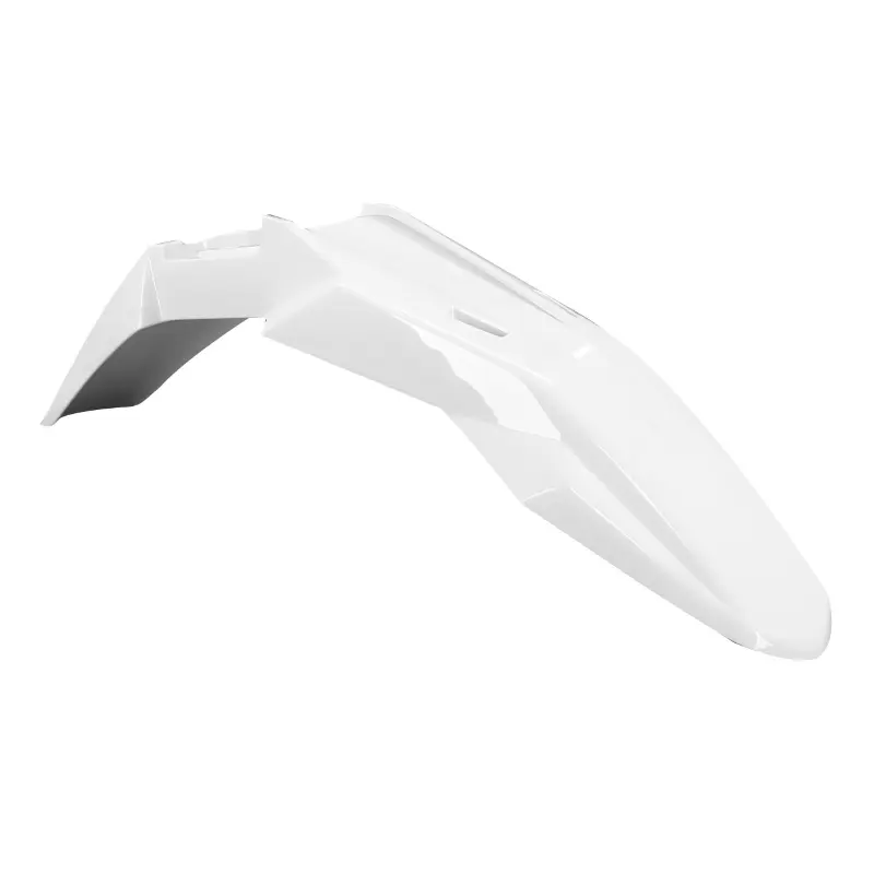 Garde-boue avant adaptable Derbi 50 Senda Xtreme 2018+ / Gilera 50 RCR 2018+ / SMT 2018+ / Aprilia 50 RX, SX 2018+ blanc brillant