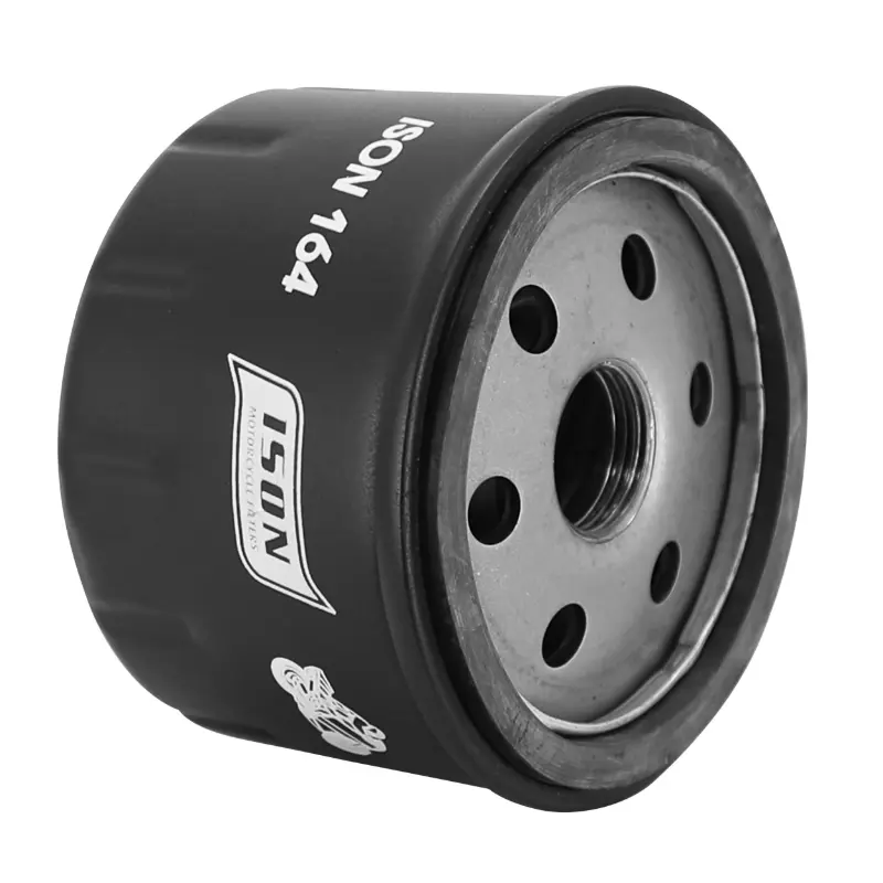 Filtre a huile moto adaptable BMW 600 sport 2012+, 650 GT 2012+, 1200 r GS, 1200 r r, 1200 r s, 1200 r ST, 1200 r RT, 1600 k GT - kymco 550 CV3 2021+ (76X54MM) (equivalent HF164) -Ison 164