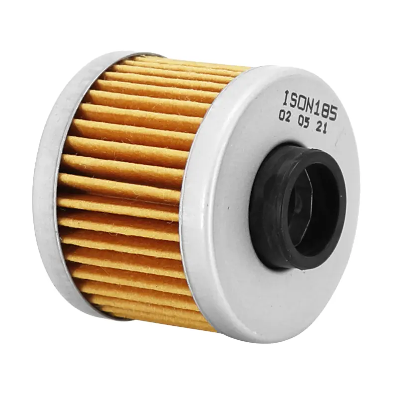 Filtre a huile maxiscooter adaptable peugeot 125 satelis, jet force, elyseo, elystar - aprilia 125 leonardo 1996+2004, scarabeo 1999+2003 (41X33MM) (equivalent HF185) -Ison 185