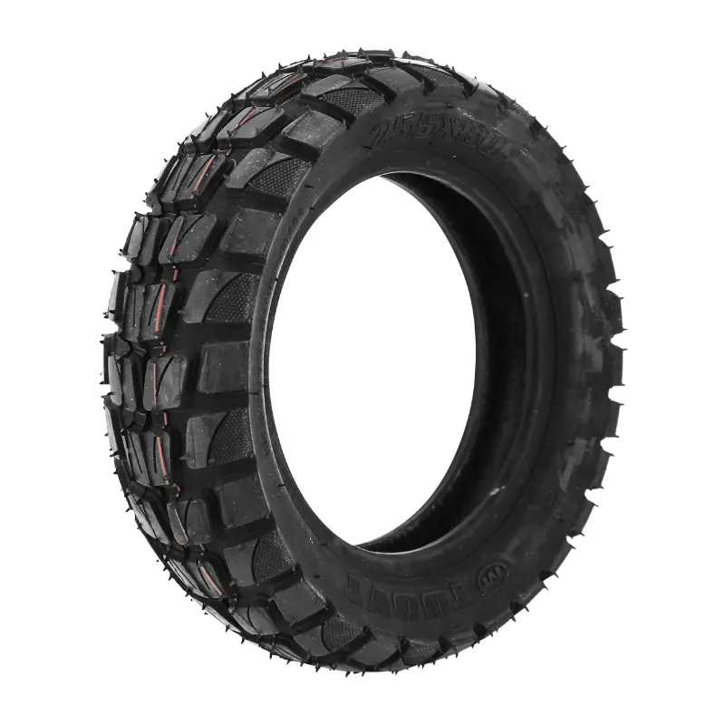 스쿠터 타이어 튜브타입 크로스 255 x 80 블랙 (kugoo M4 - ZERO10X - kugoo M4-M4 pro - vsett 10+ 호환) - 최대 하중 85 KG