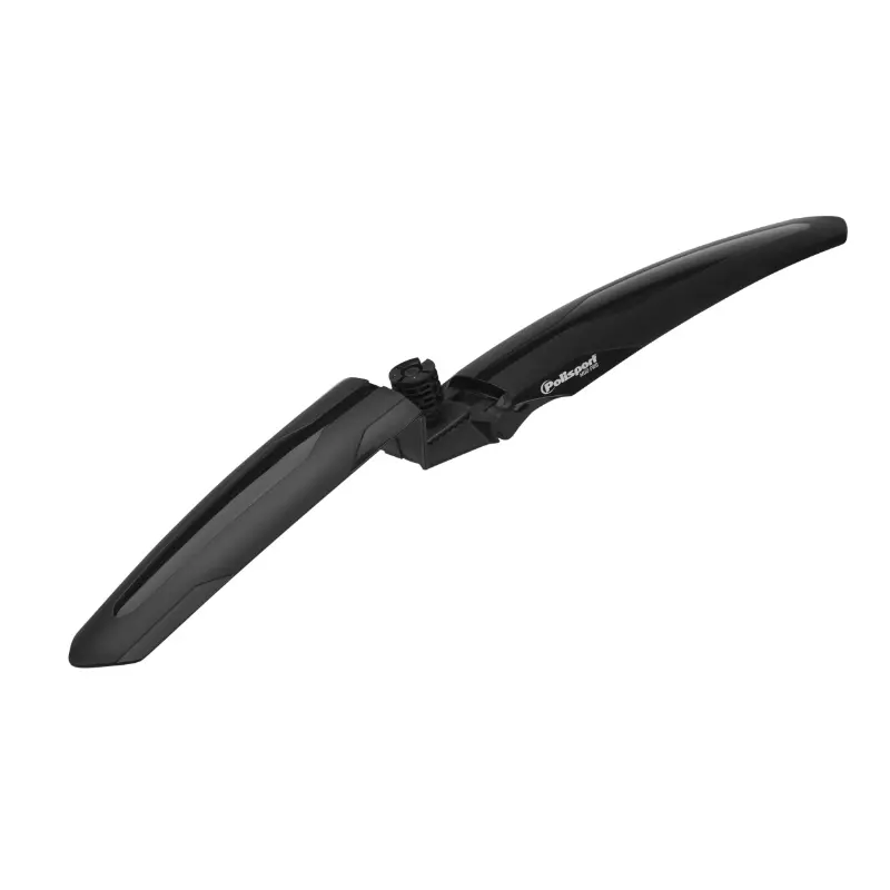 Garde-boue VTT avant 26"-27.5"-29" Polisport Cross Mud-Pro noir réglable fixation magnétique