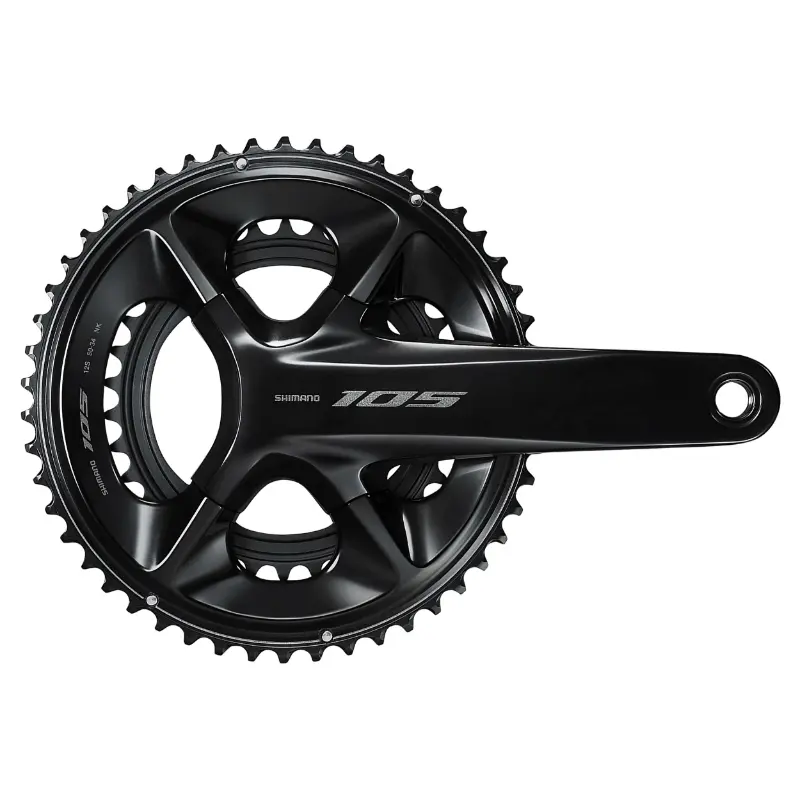Rennrad-Kurbelgarnitur Shimano 105 R7100 50-34 172,5 mm schwarz