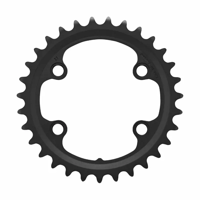 Plateau gravel 4BRA d.110 pour Shimano GRX double RX810 origine 31DTS interieur 11V. noir