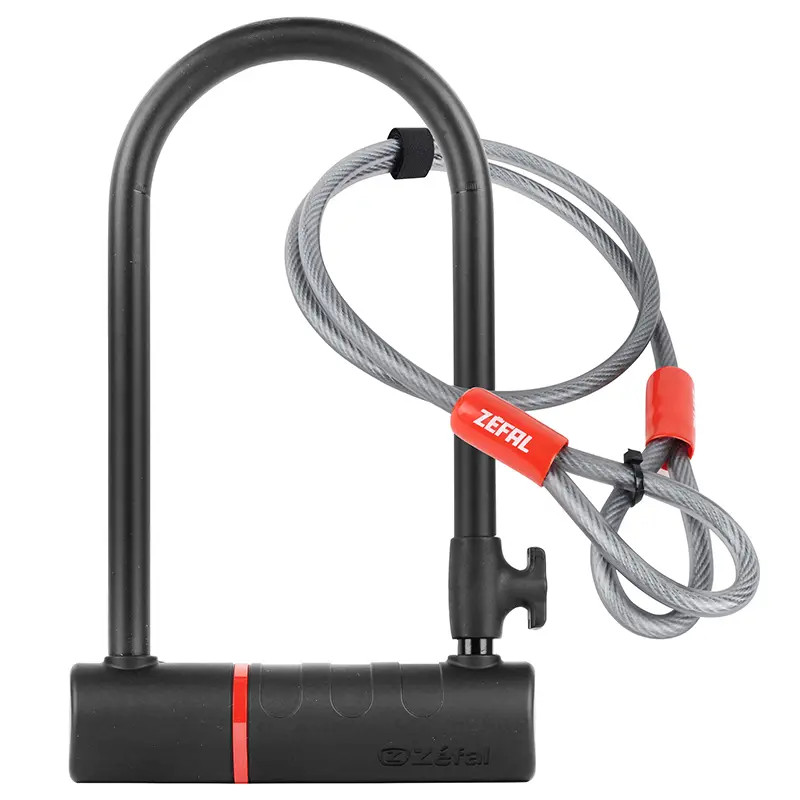 Fahrradschloss U Zéfal K-Traz U17 mit Schlüssel 115 x 230 mm D 17 mm mit Kabel 1,2 m und Clip-Halter
