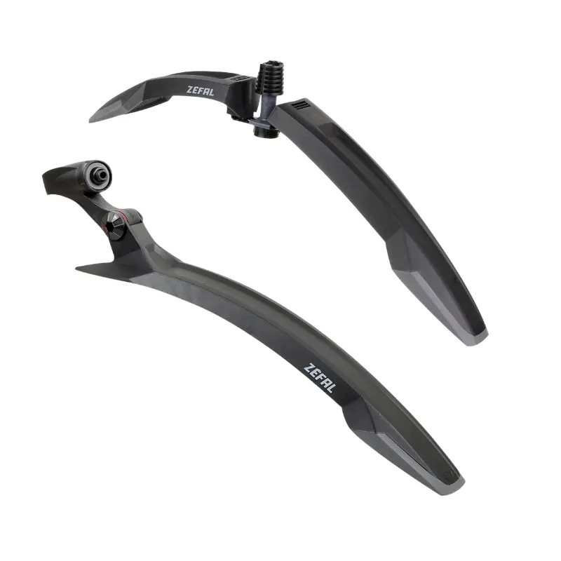 Garde-boue VTT Zefal kit déflecteur avant FM60 + déflecteur arrière RM60 noir 27.5"-29"