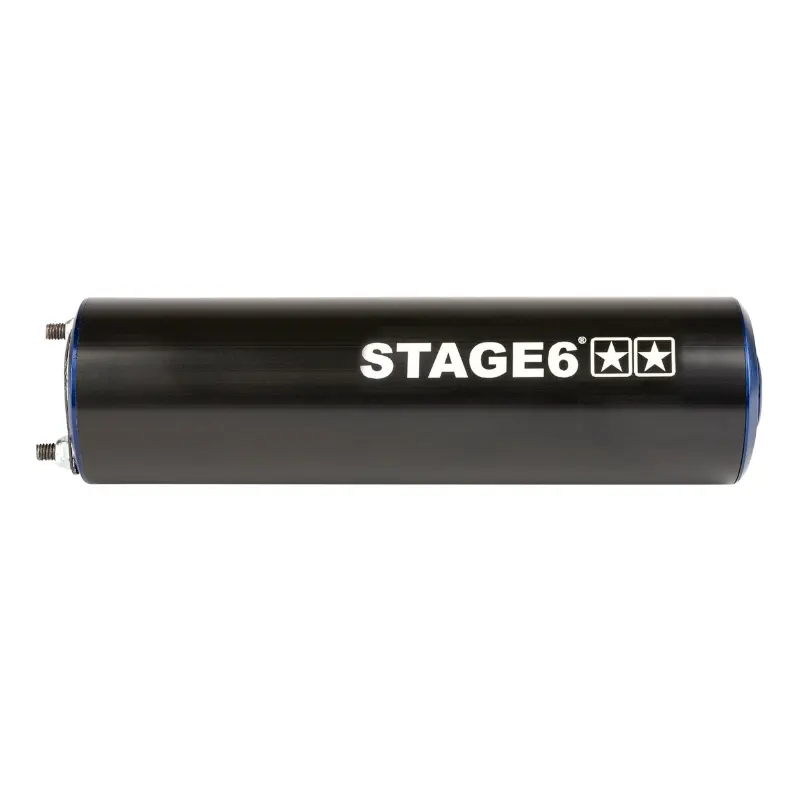 Výfuk Stage 6 alu průměr 60 MM černo-modrý levý — pohled 2