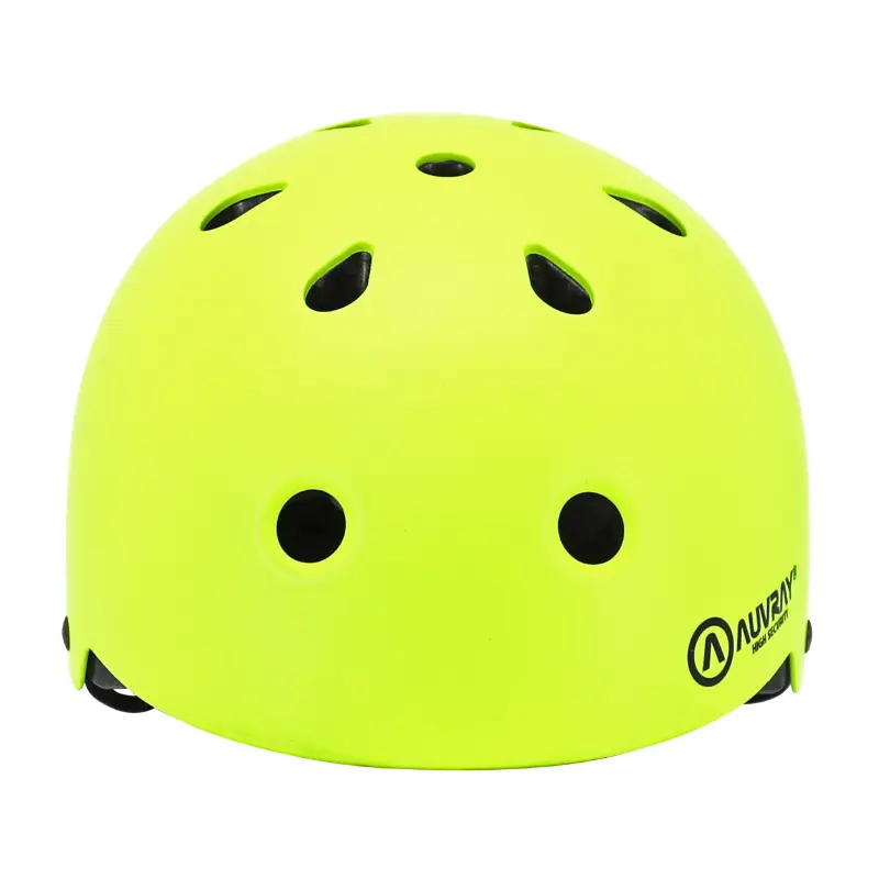 Fahrradhelm für Erwachsene Auvray Urban gelb fluoreszierend mit integrierter Beleuchtung Größe 58-61 — Ansicht 3