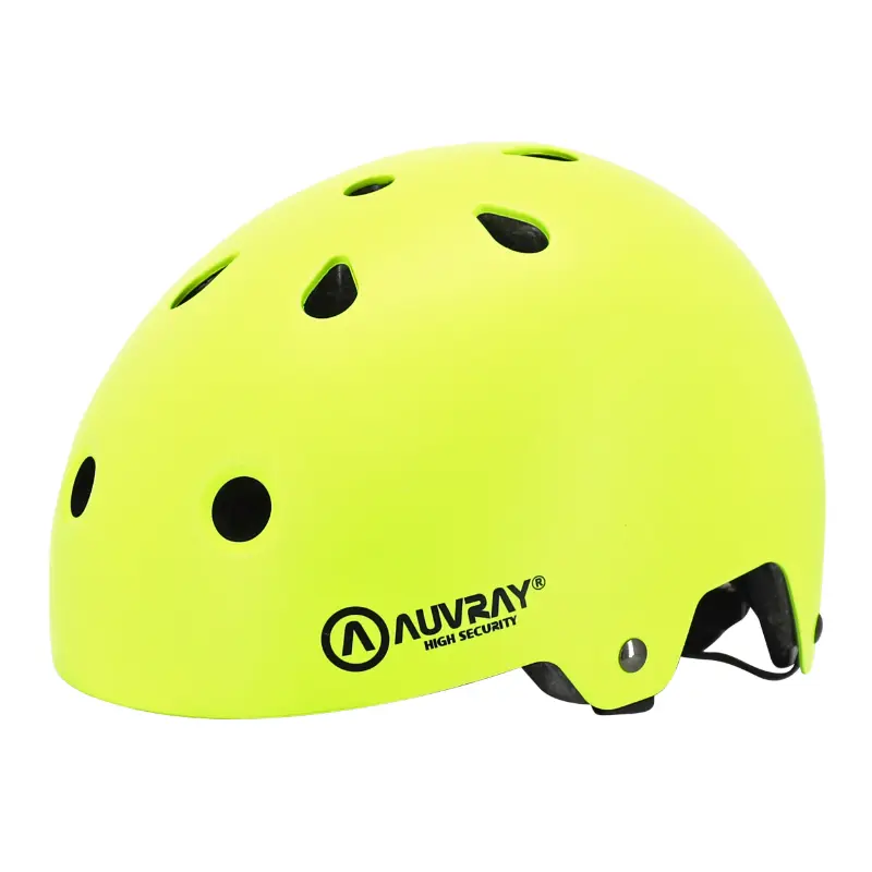 Fahrradhelm für Erwachsene Auvray Urban gelb fluoreszierend mit integrierter Beleuchtung Größe 58-61 — Ansicht 4