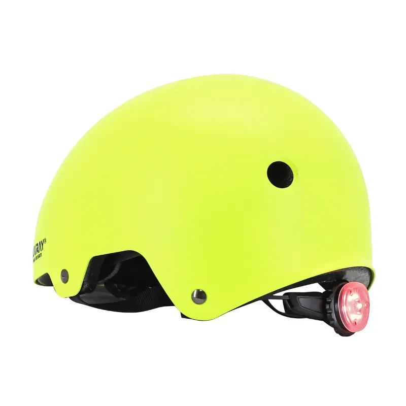 Fahrradhelm für Erwachsene Auvray Urban gelb fluoreszierend mit integrierter Beleuchtung Größe 58-61 — Ansicht 6